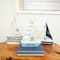 Blue Sail Boat with Netting & Starfish Sculpture Set